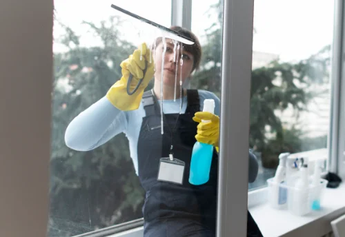 Nettoyage de vitres intérieures et extérieures à Colleville